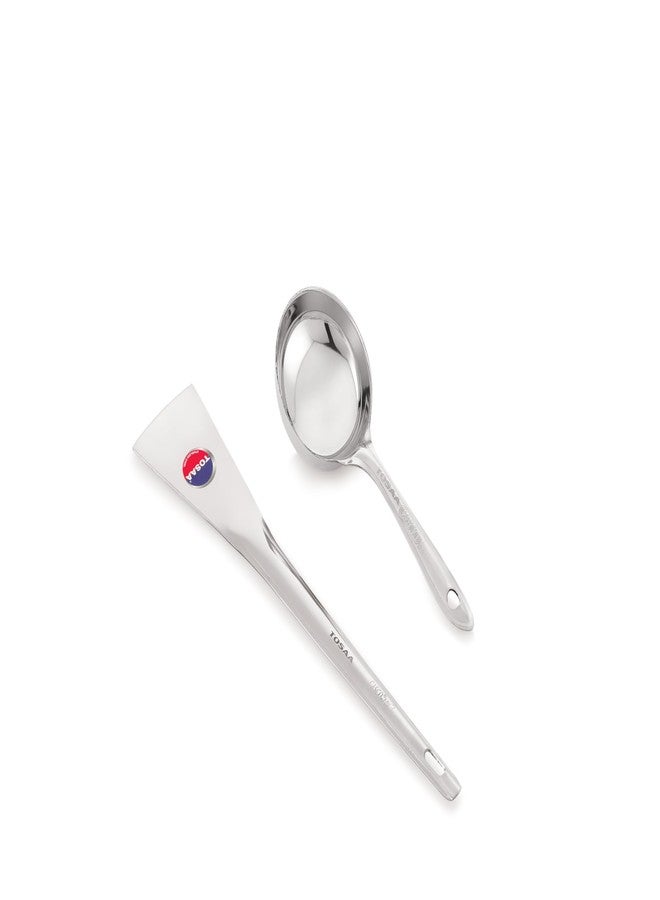 TOSAA Stainless Steel Andra PALTA, Cooking Turner Specially for ROTI,PARATHA, DOSA, UTTAPAM & CHILAA - Strong, Stylish & Stainless Steel, Perfect for Cooking USE - Image 2
